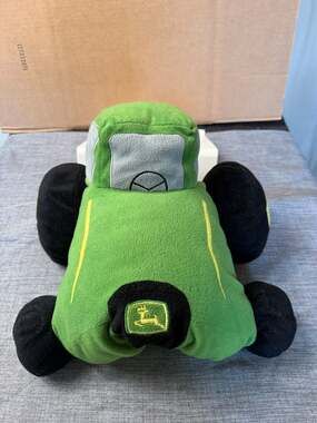 John Deere Scene Weaver Plush Tractor Pillow Buddy Green Stuffed Toy